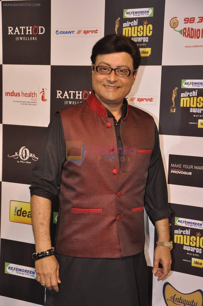 Sachin Pilgaonkar at Mirchi Marathi Music Awards in Pune, Mumbai on 27th jan 2014