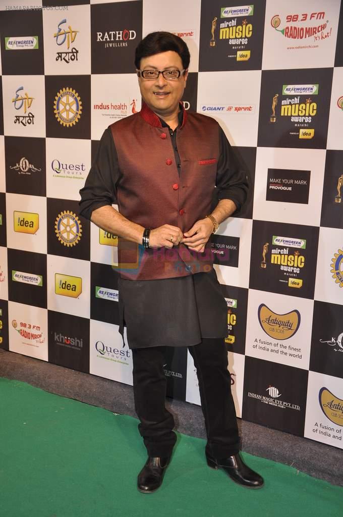 Sachin Pilgaonkar at Mirchi Marathi Music Awards in Pune, Mumbai on 27th jan 2014