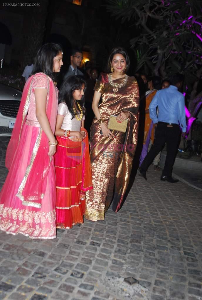 Madhoo Shah at Ahana Deol's Wedding Reception in Mumbai on 2nd Feb 2014
