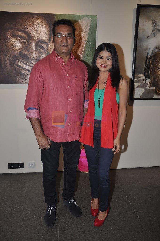 Abhijeet Bhattacharya at Palash Halder's art event in Kala Ghoda, Mumbai on 3rd Feb 2014