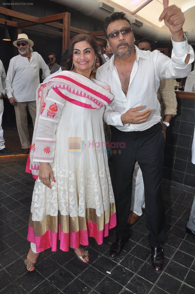 Jackie Shroff at Naved jaffrey surprise birthday bash hosted by wife Sayeeda Jaffrey in Mangii Cafe, Mumbai on 3rd Feb 2014