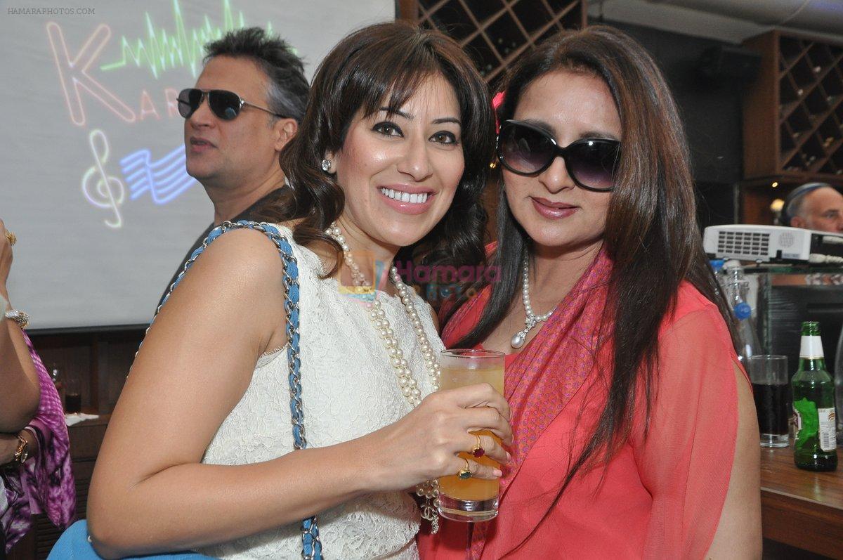 Poonam Dhillon at Naved jaffrey surprise birthday bash hosted by wife Sayeeda Jaffrey in Mangii Cafe, Mumbai on 3rd Feb 2014