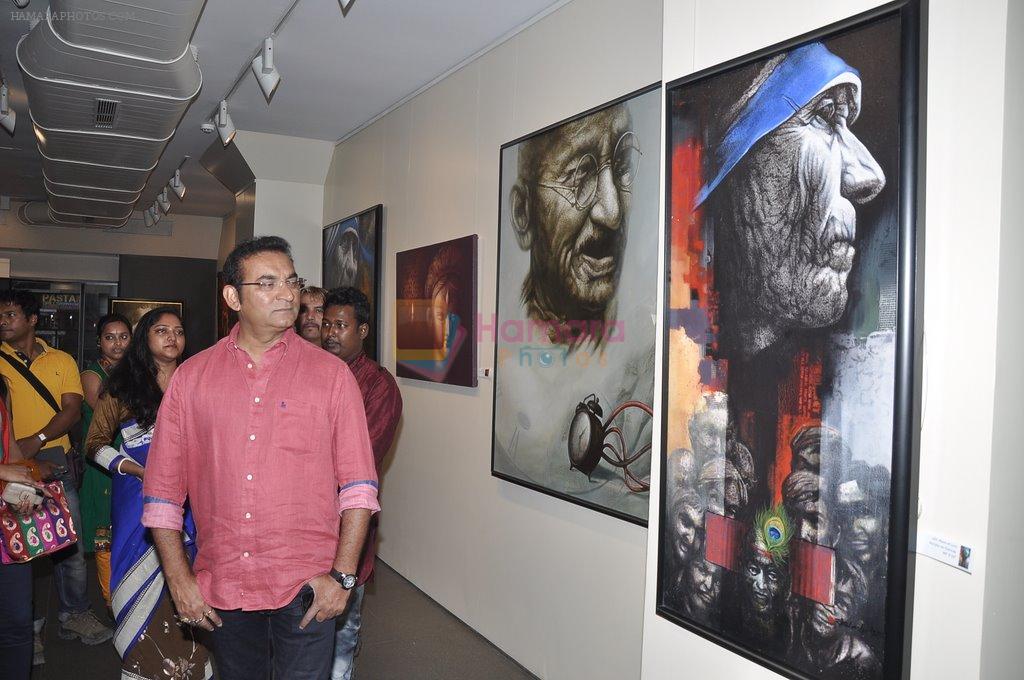 Abhijeet Bhattacharya at Palash Halder's art event in Kala Ghoda, Mumbai on 3rd Feb 2014
