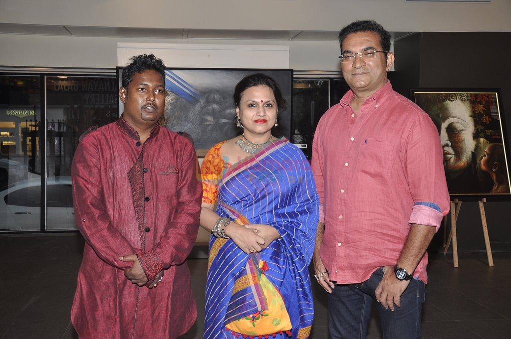 Abhijeet Bhattacharya, Ananya Banerjee at Palash Halder's art event in Kala Ghoda, Mumbai on 3rd Feb 2014