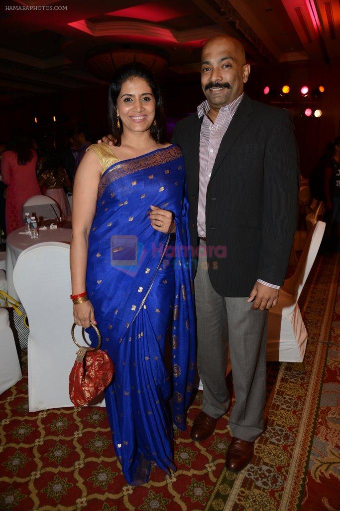 Sonali Kulkarni at Siddharth Kannan's wedding reception with Neha in Mumbai on 4th Feb 2014
