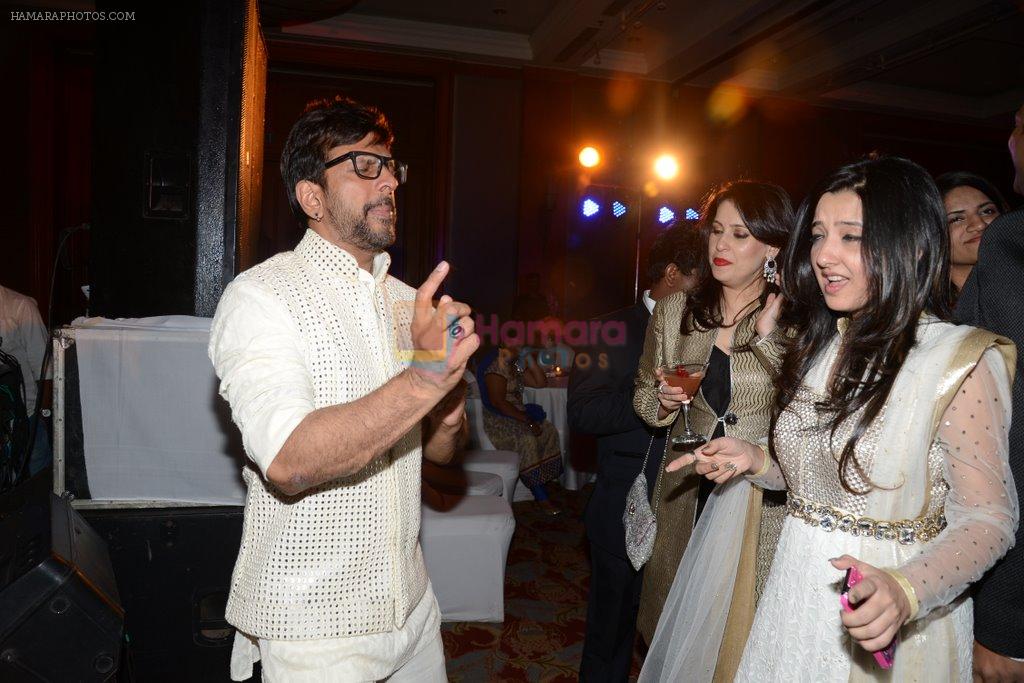 Javed Jaffrey at Siddharth Kannan's wedding reception with Neha in Mumbai on 4th Feb 2014