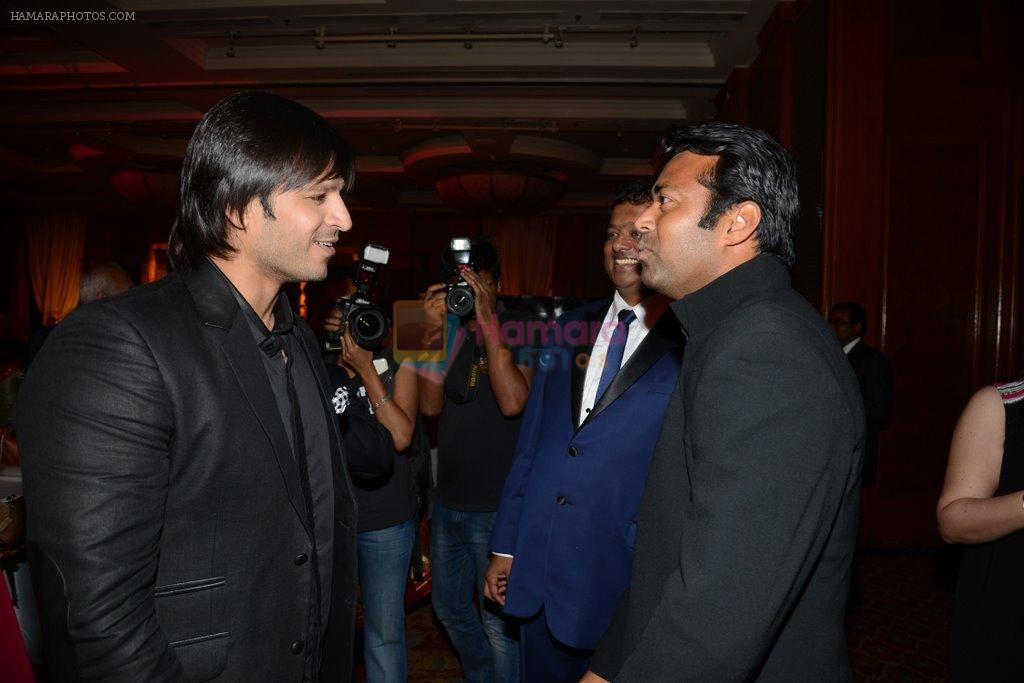 Leander Paes at Siddharth Kannan's wedding reception with Neha in Mumbai on 4th Feb 2014