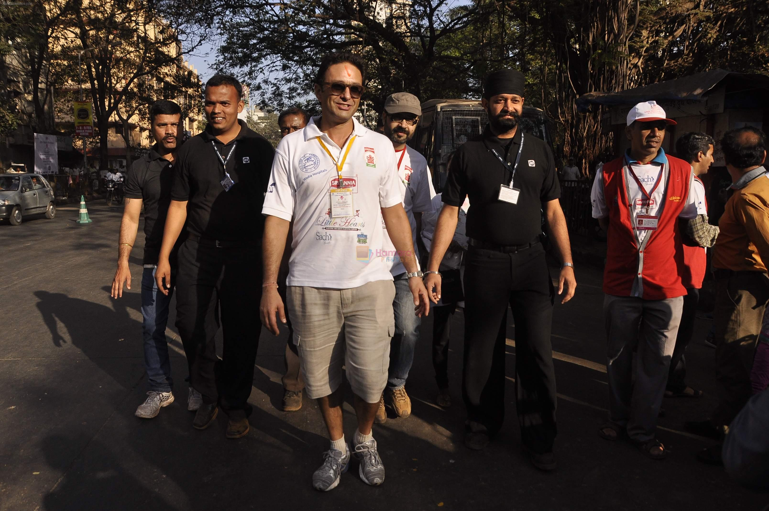 Ness Wadia at First edition of little hearts marathon in Mumbai on 8th Feb 2014