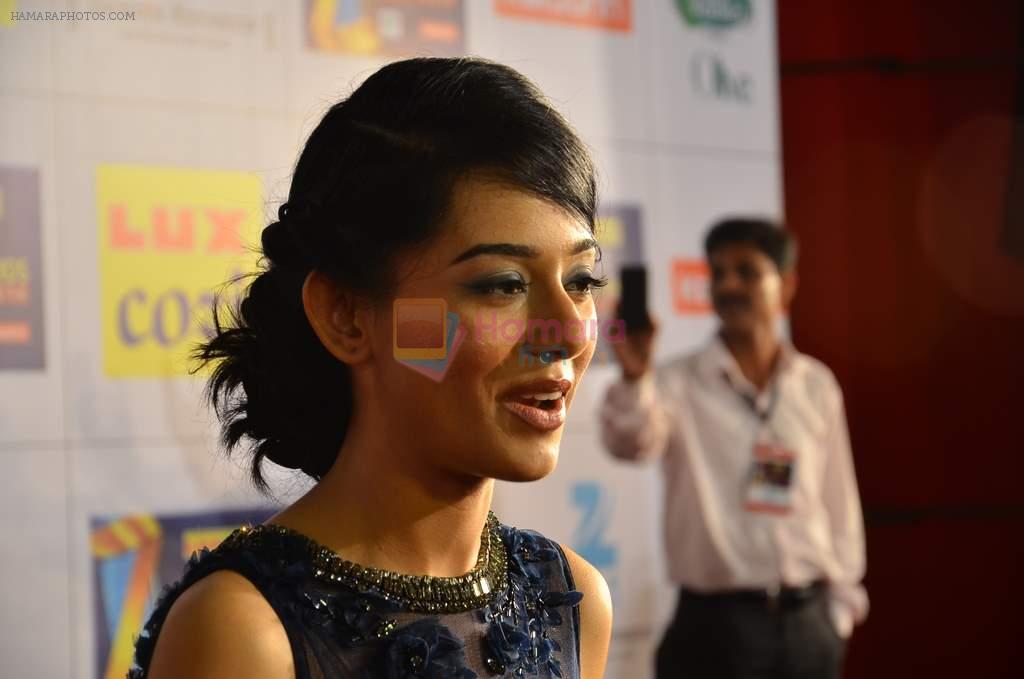 Amrita Rao at Zee Awards red carpet in Filmcity, Mumbai on 8th Feb 2014