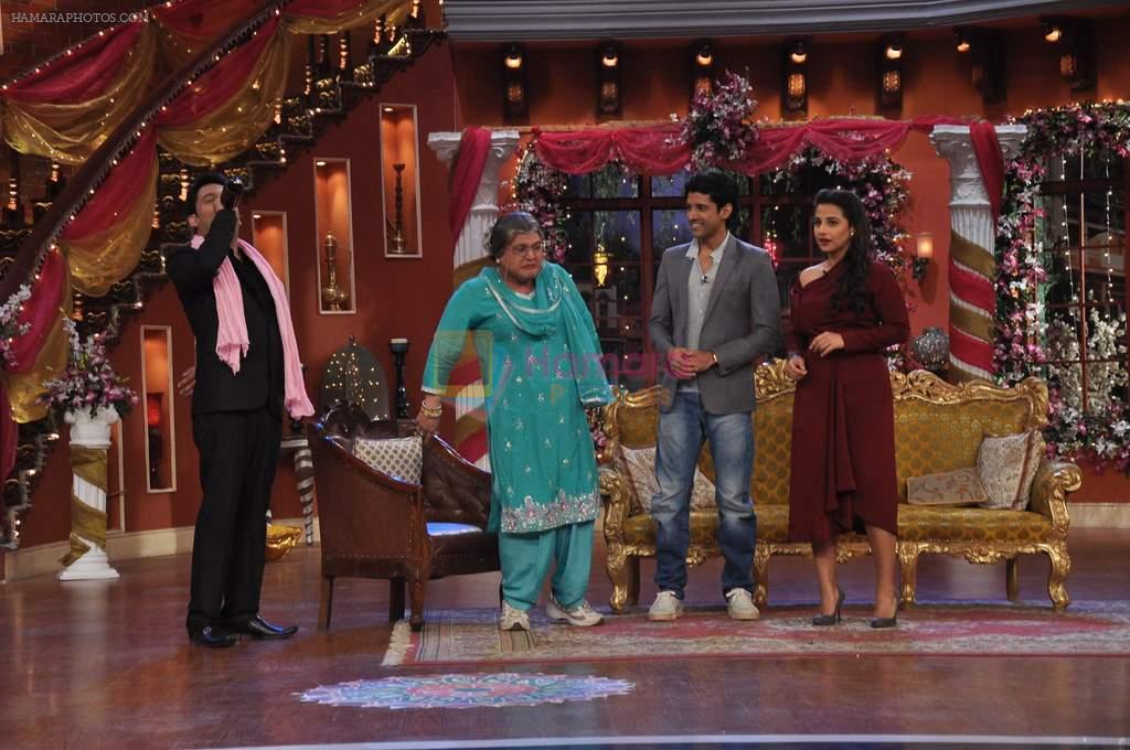 Vidya balan, Farhan Akhtar promote Shaadi Ke Side Effects on the sets of Comedy Nights with Kapil in Filmcity, Mumbai on 11th Feb 2014