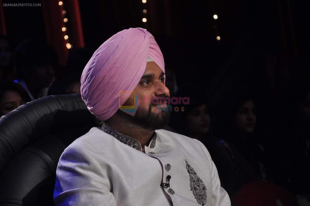 Navjot Singh Sidhu on the sets of Comedy Nights with Kapil in Filmcity, Mumbai on 11th Feb 2014