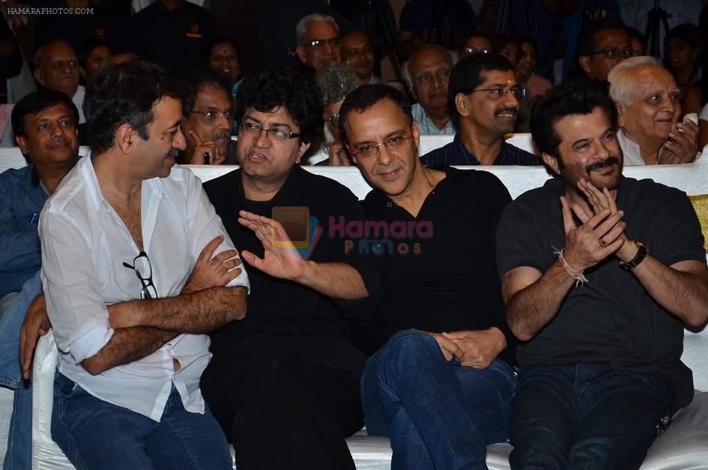 Parsoon Joshi, Vidhu Vinod Chopra, Rajkumar Hirani, Anil Kapoor at the launch of Sagar Movietone in Khar Gymkhana, Mumbai on 11th Feb 2014