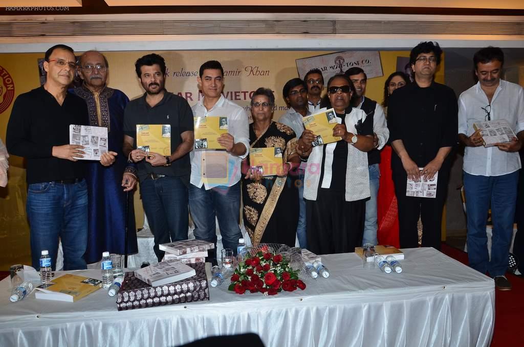 Aamir Khan, Vidhu Vinod Chopra, Rajkumar Hirani, Anil Kapoor, Ravindra Jain, Parsoon Joshi at the launch of Sagar Movietone in Khar Gymkhana, Mumbai on 11th Feb 20