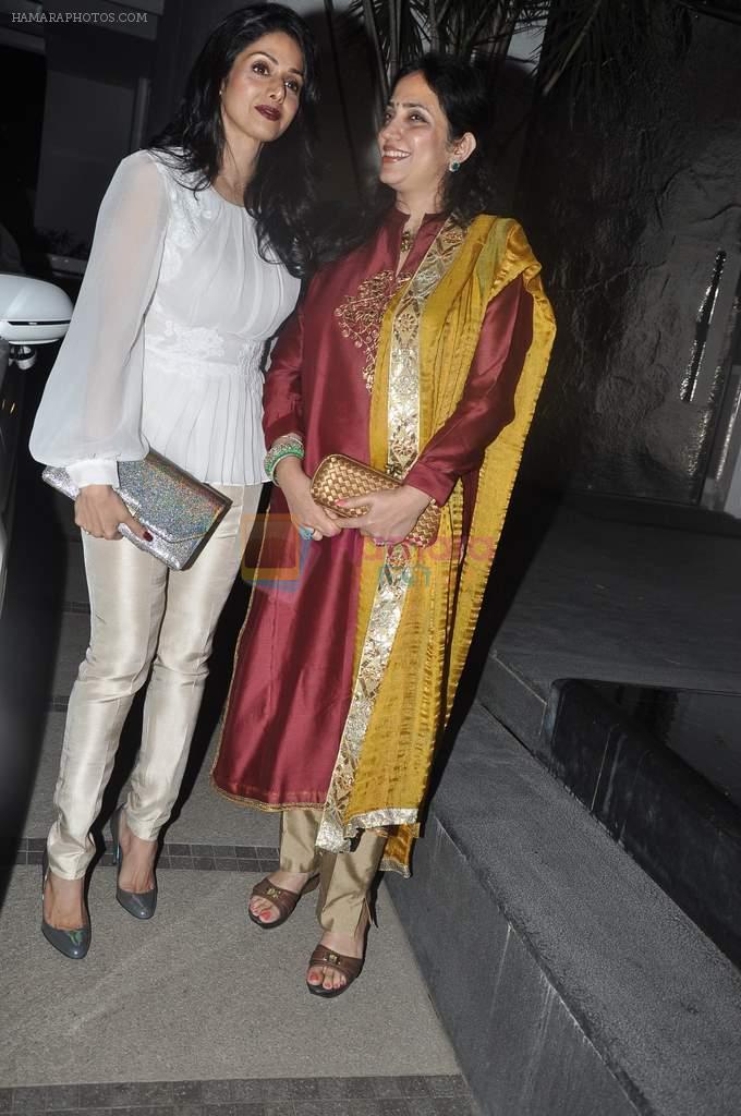 Sridevi, Rashmi Thackeray at Simone Khan's birthday bash in Sanjay Khan's Residence, Mumbai on 12th Feb 2014