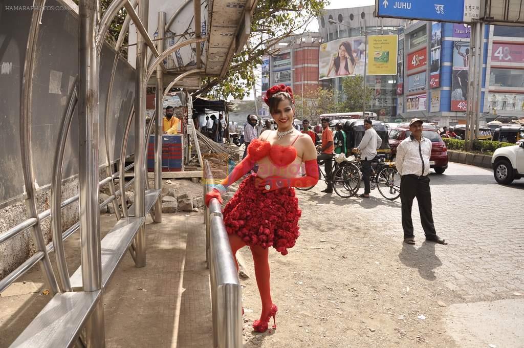 Tanisha Singh valentine photo shoot in Andheri, Mumbai on 13th Feb 2014