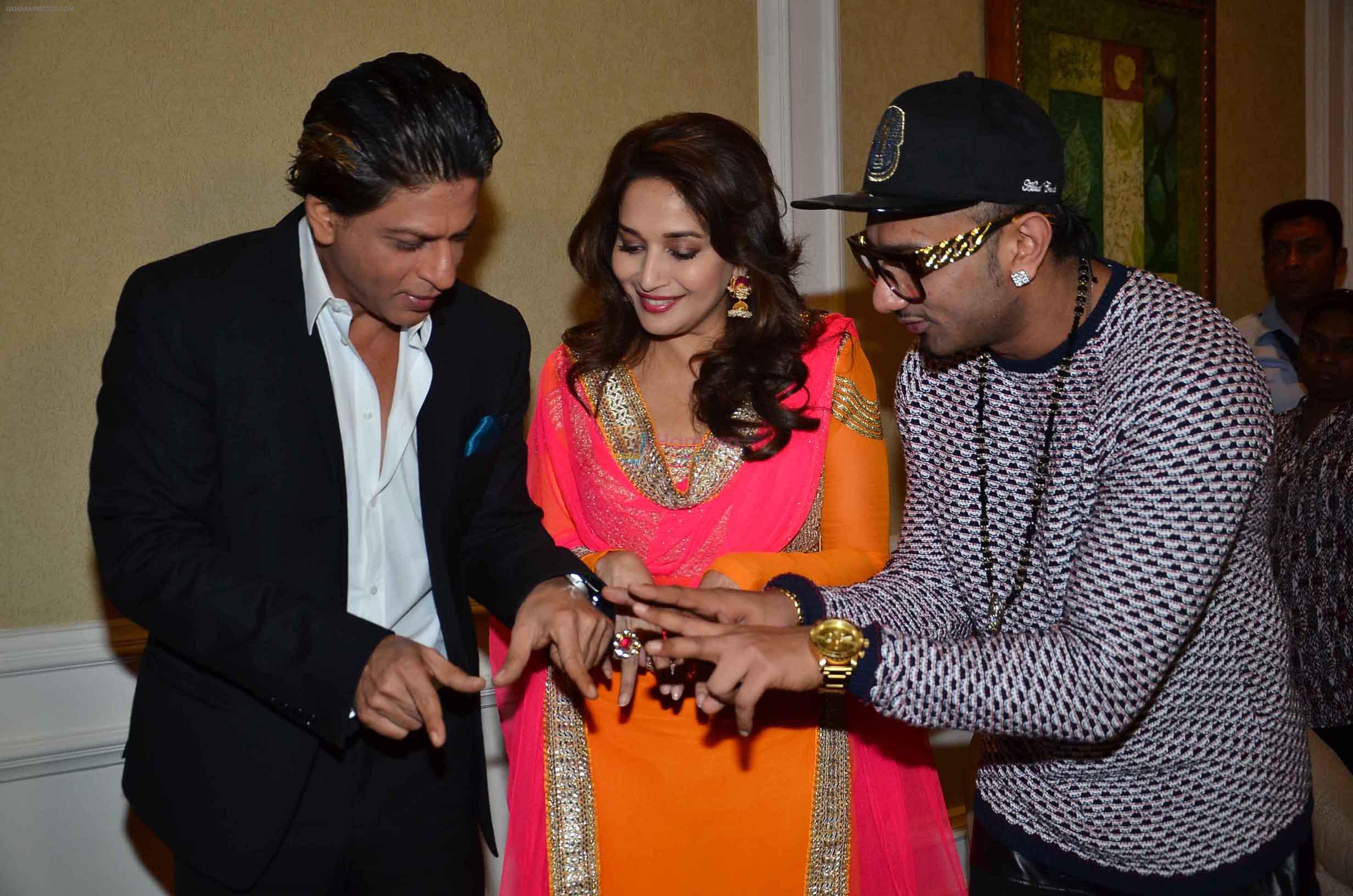 Shahrukh Khan, Madhuri Dixit, Yo Yo Honey Singh at Press Con in Malaysia for Temptation Reloaded 2014 on 14th Feb 2014