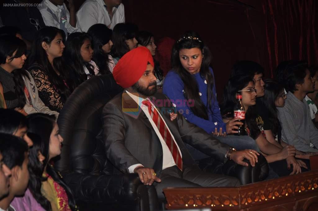 Navjot Singh Sidhu on the sets of Comedy Nights with Kapil in Mumbai on 16th Feb 2014