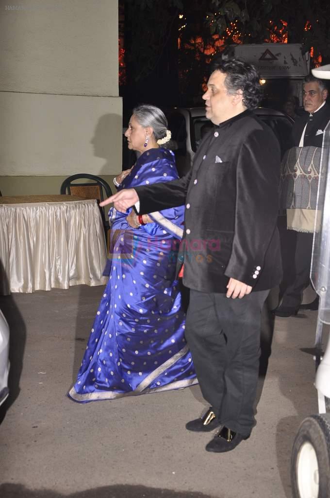 Jaya Bachchan at Kokilaben Ambani's party in Colaba, Mumbai on 16th Feb 2014