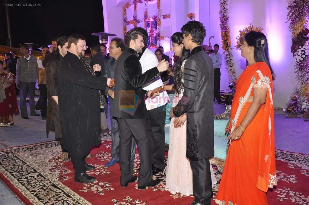 Neil Mukesh, Nitin Mukesh at Miraj Group's Madan Paliwal's daughter Devdhooti and Vikas Purohit's reception in Udaipur on 18th Feb 2014