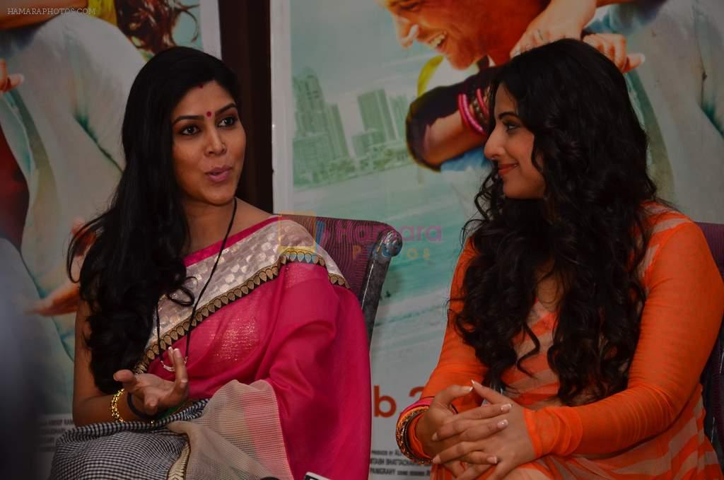 Vidya Balan, Sakshi Tanwar promotes Shaadi Ke Side Effects on the sets of Bade Acche Lagte Hain in Mumbai on 20th Feb 2014