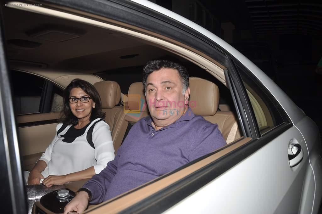 Rishi Kapoor, Neetu Singh at Highway special screening in Lightbox, Mumbai on 20th Feb 2014