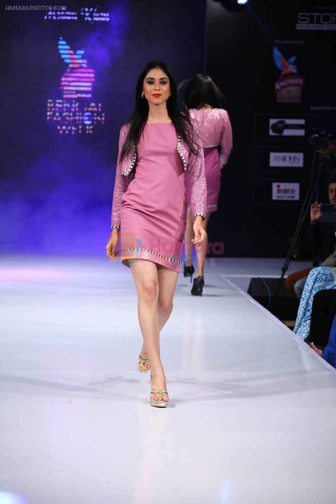 Model walk the ramp for Aslam Khan at Bengal Fashion Week on 23rd Feb 2014