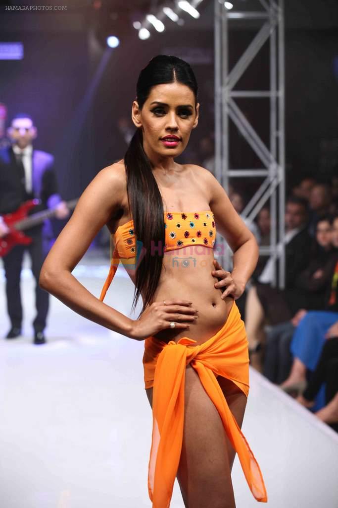 Model walk for designer Manoviraj Kosla in the Grand Finale of Bengal Fashion Week 2014 on 24th Feb 2014