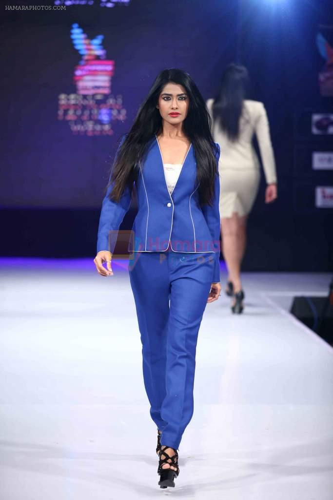 Model walk the ramp for Aslam Khan at Bengal Fashion Week on 23rd Feb 2014