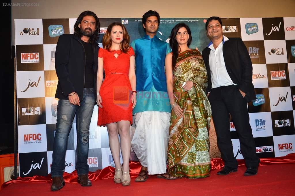 Saidah Jules, Purab Kohli, Kirti Kulhari, Mukul Dev, Ravi Gossain  the First look & theatrical trailer launch of Jal in Cinemax on 25th Feb 2014