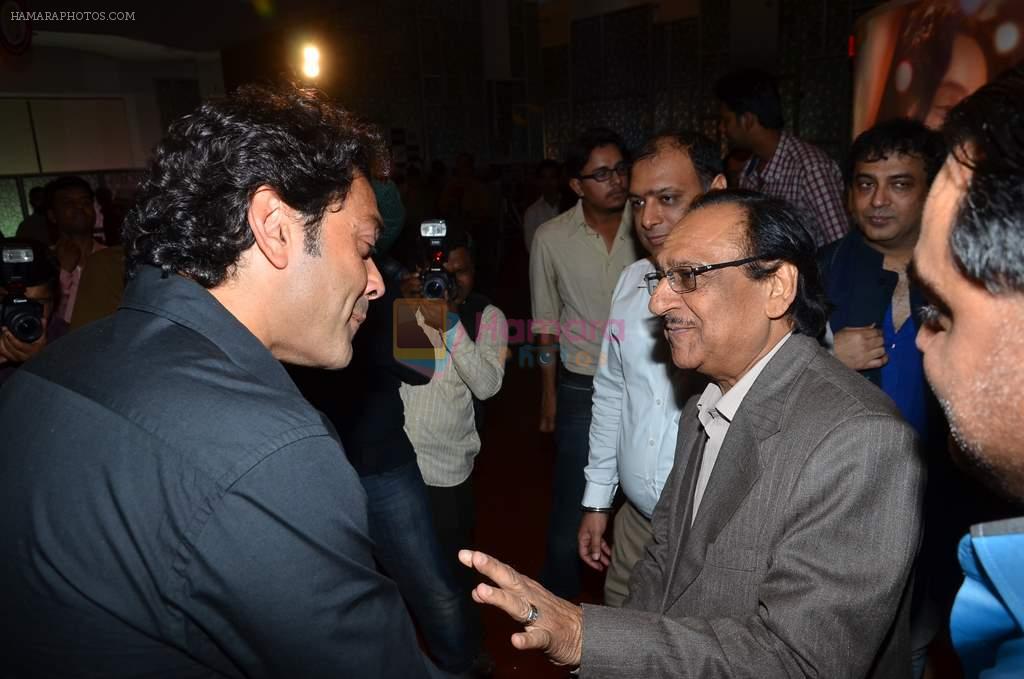 Bobby Deol, Ghulam Ali Sahab at the First look & theatrical trailer launch of Jal in Cinemax on 25th Feb 2014