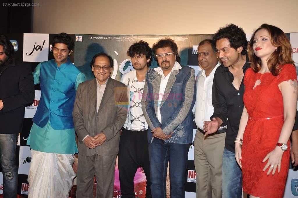 Mukul Dev, Purab Kohli, Bobby Deol, Ghulam Ali, Sonu Nigam, Bikram Ghosh, Saidah at the First look & theatrical trailer launch of Jal in Cinemax on 25th Feb 2