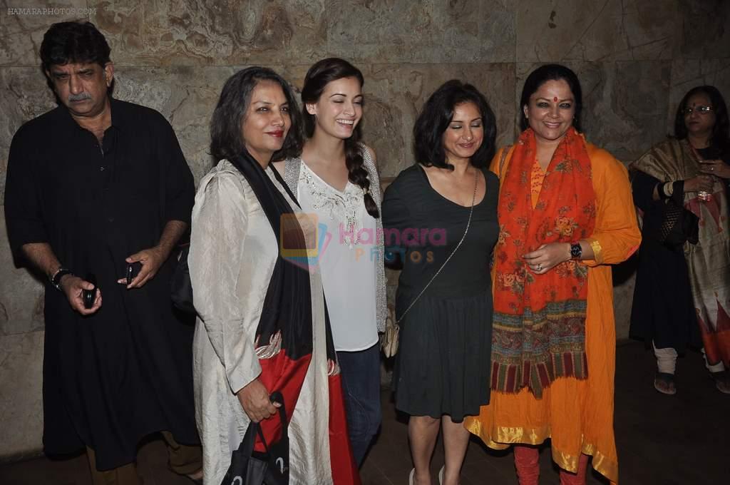 Shabana Azmi, Dia Mirza, Divya Dutta, Tanvi Azmi  at Shaadi Ke side effects screening in Mumbai on 25th Feb 2014