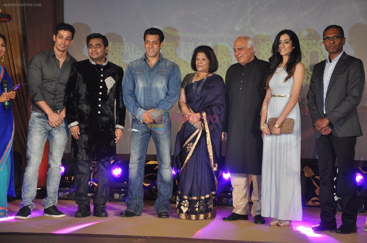 Salman Khan at the launch of Kapil Sibal & AR Rahman Music Album in Mumbai on 27th Feb 2014