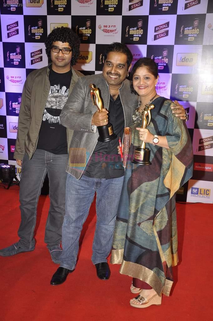 Shankar Mahadevan, Siddharth Mahadevan at Radio Mirchi music awards in Yashraj on 27th Feb 2014
