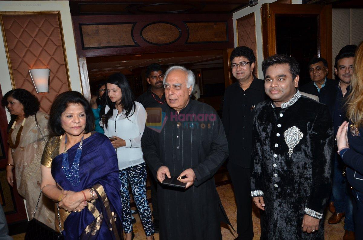 A R Rahman at the launch of Kapil Sibal & AR Rahman Music Album in Mumbai on 27th Feb 2014
