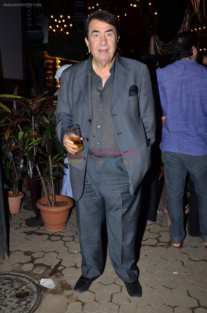 Randhir Kapoor at Zakir Hussain's concert in Prithvi, Mumbai on 28th Feb 2014