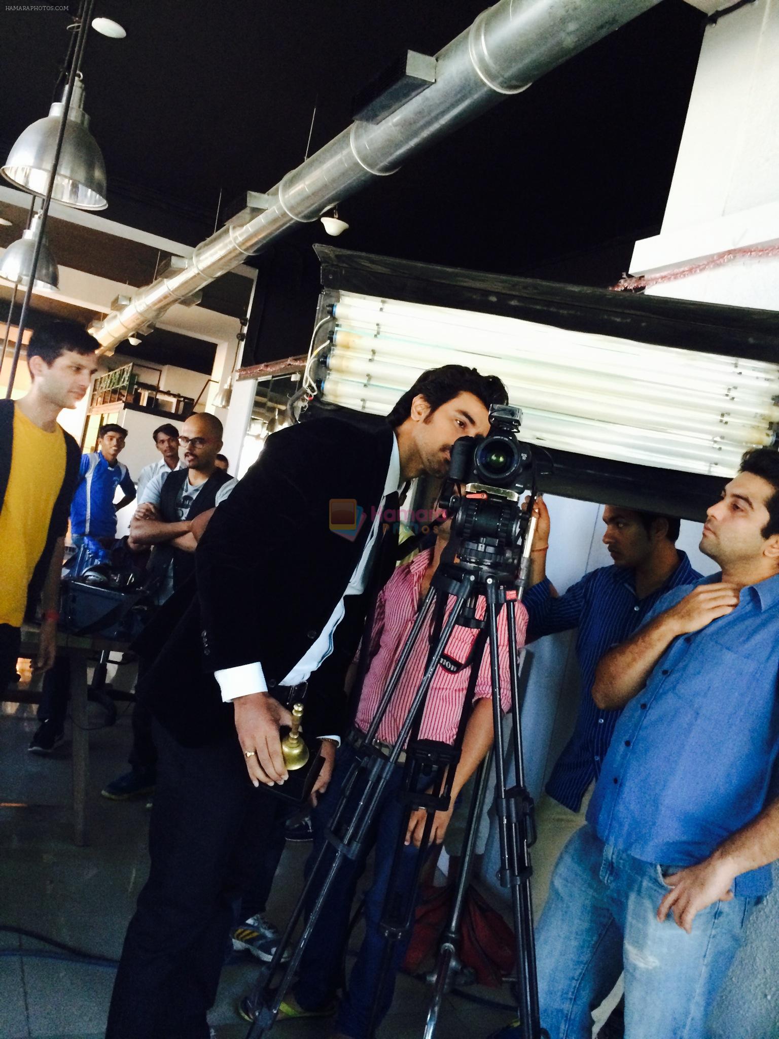 Kunal Kapoor shooting for a promo video for the Ghanta Awards