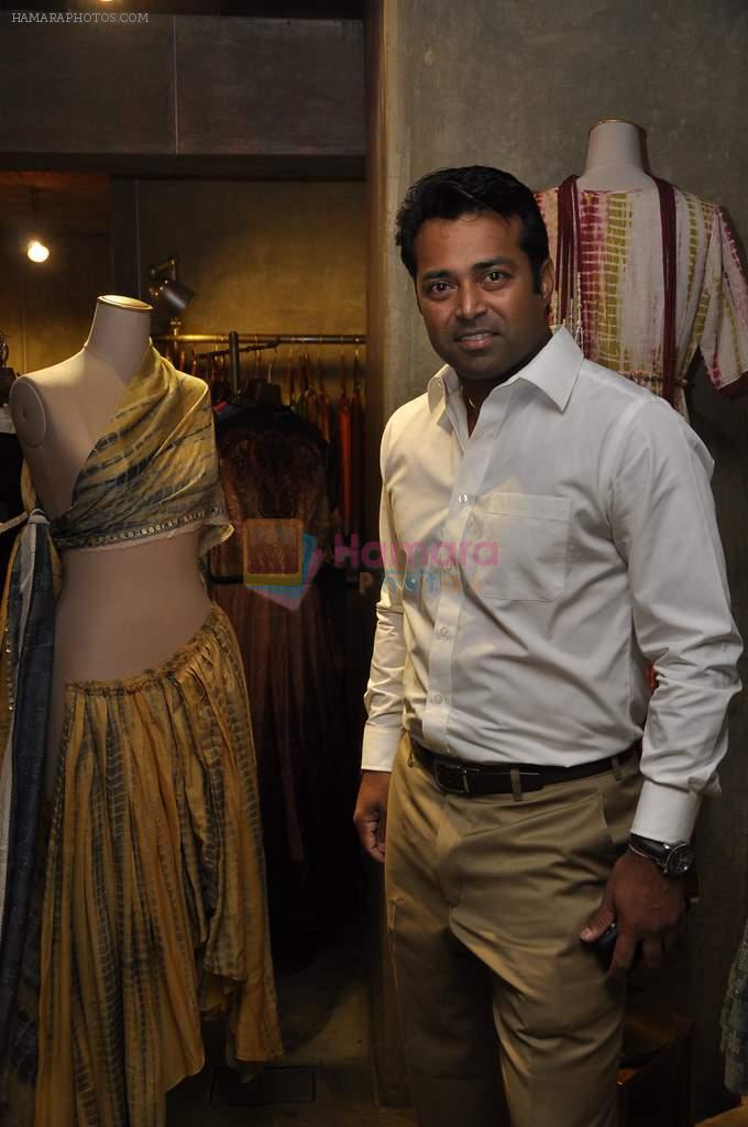 Leander Paes at Urvashi Kaur's collection launch in Ensemble, Mumbai on 28th Feb 2014