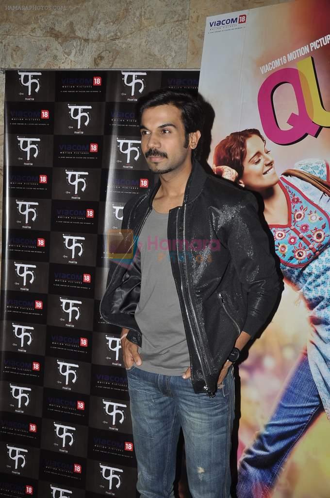 Raj Kumar Yadav at Queen screening in Lightbox, Mumbai on 28th Feb 2014