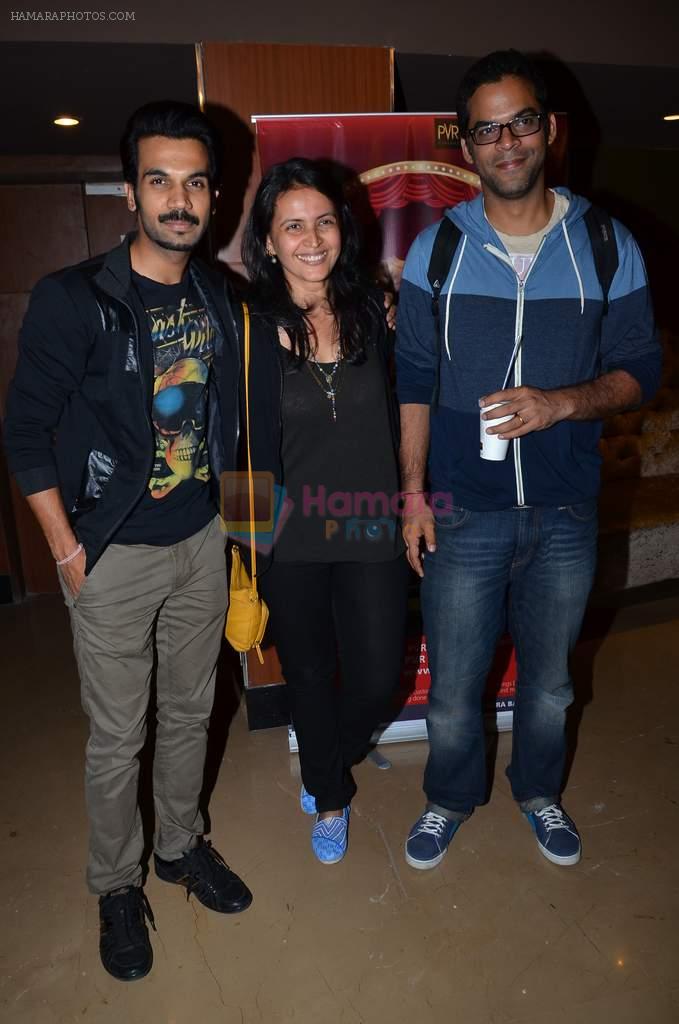 Raj kummar Yadav, Vikas Bahl, Vikramaditya Motwane at Queen film screening in PVR, Mumbai on 3rd March 2014