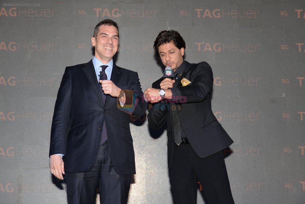 Shahrukh Khan, Franck Dardenne unveils Tag Heuer's Golden Carrera watch collection in Taj Land's End, Mumbai on 3rd March 2014