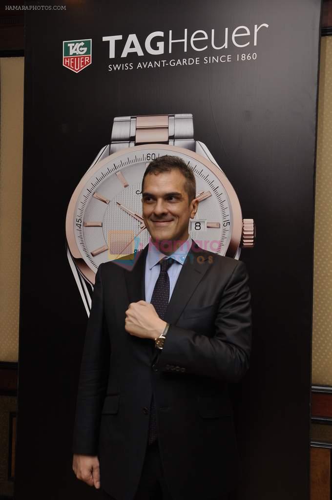 Franck Dardenne  unveils Tag Heuer's Golden Carrera watch collection in Taj Land's End, Mumbai on 3rd March 2014