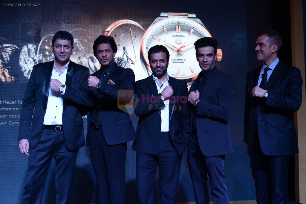Kunal Kohli, Shahrukh Khan, Tarun Mansukhani, Punit Malhotra, Franck Dardenne unveils Tag Heuer's Golden Carrera watch collection in Taj Land's End, Mumbai on 3rd March 2014 (1