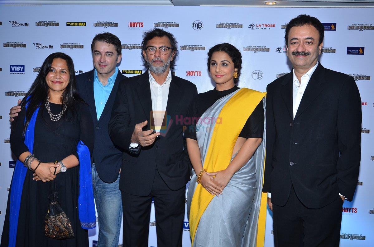 Vidya Balan, Rajkumar Hirani, Rakesh Mehra at IFFM event in Mumbai on 4th March 2014