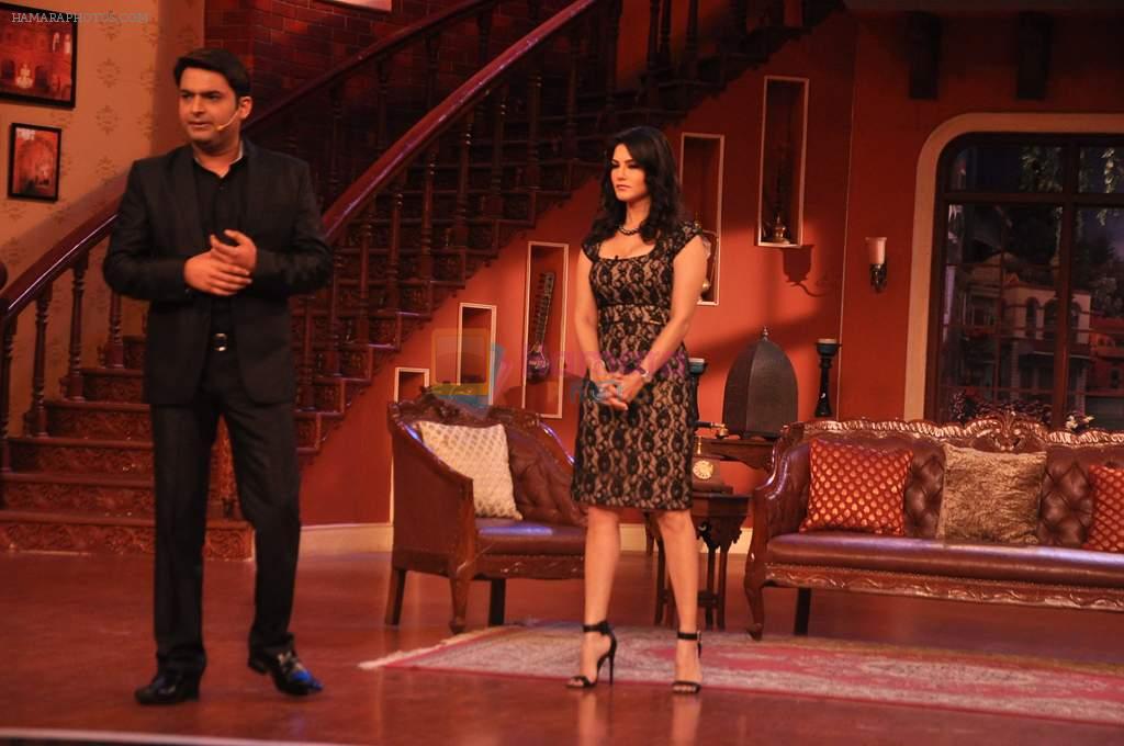 Sunny Leone on the sets of Comedy Nights with Kapil in Filmcity, Mumbai on 4th March 2014