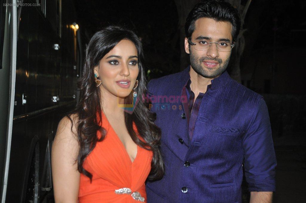 Jackky Bhagnani and Neha Sharma on the sets of Comedy Circus in Mumbai on 5th March 2014