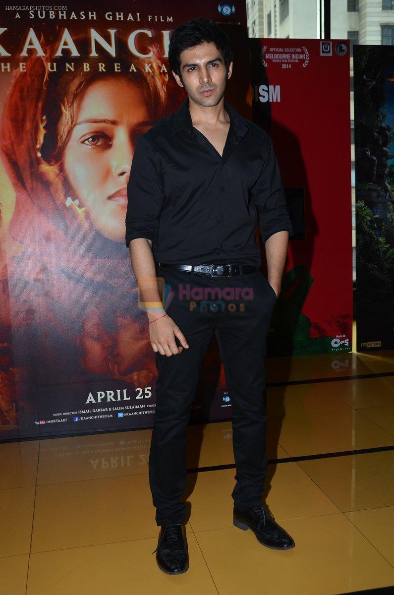 Kartik Aaryan at the First look launch of Kaanchi... in Mumbai on 6th March 2014