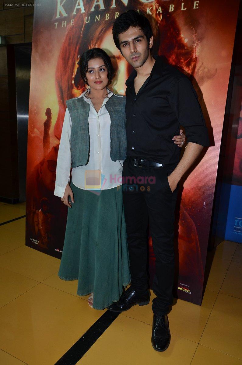 Kartik Aaryan, Mishti at the First look launch of Kaanchi... in Mumbai on 6th March 2014