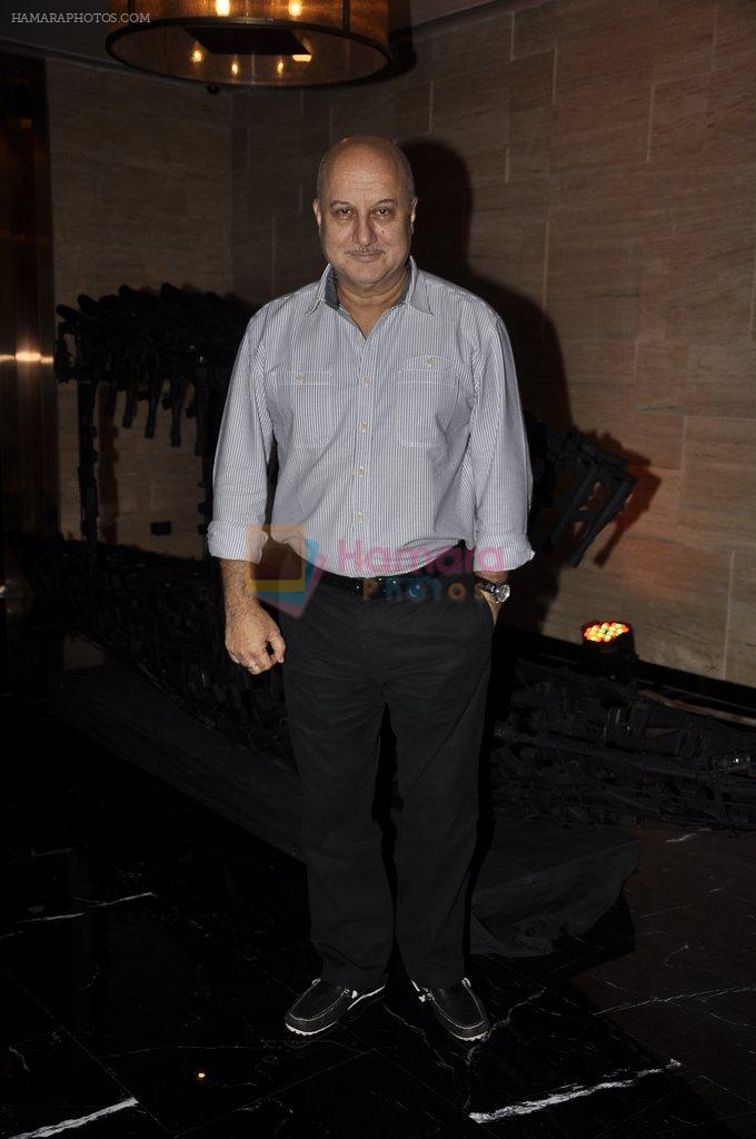 Anupam Kher at the Viewing of In an Artists Mind - IV presented by Reshma Jani and Shwetambari Soni of Gallerie Angel Art along with Sanjay Gupta on 6th March 2014
