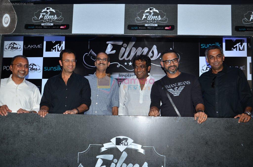Abhinay Deo, Anurag Basu, Rohan Sippy at MTV's new show launch in Bandra, Mumbai on 7th March 2014